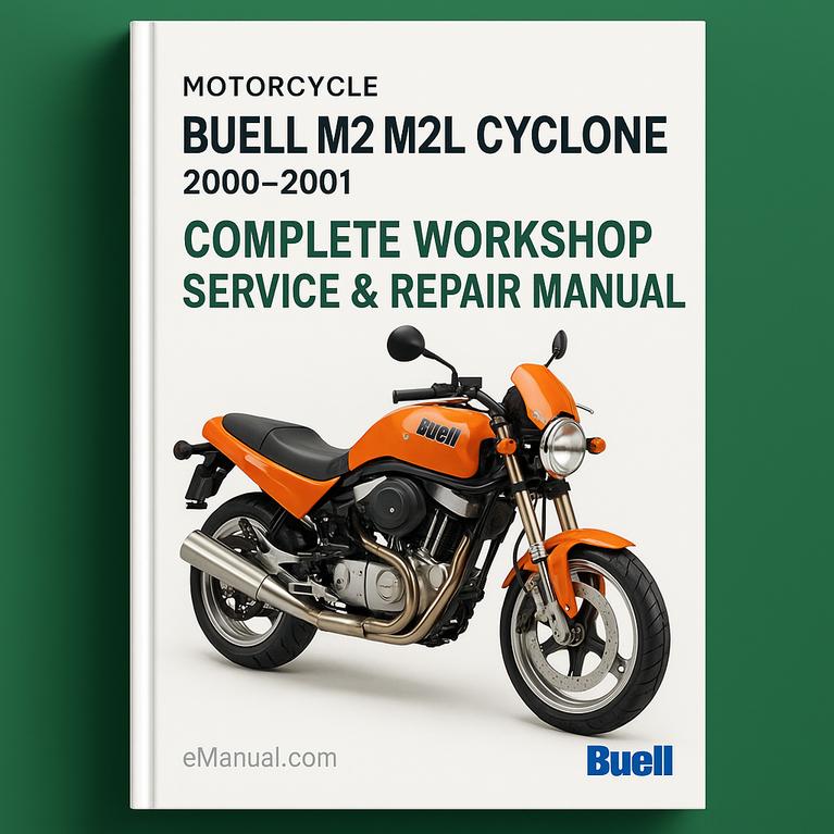 Buell M2 M2L Cyclone Motorcycle Complete Workshop Service Repair Manual 2000 2001