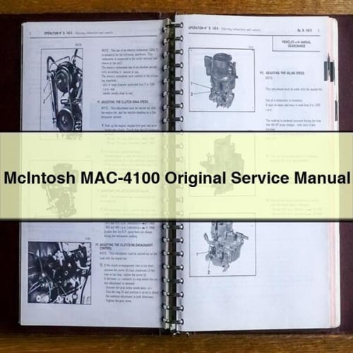 McIntosh MAC-4100 Original Service Manual PDF Download