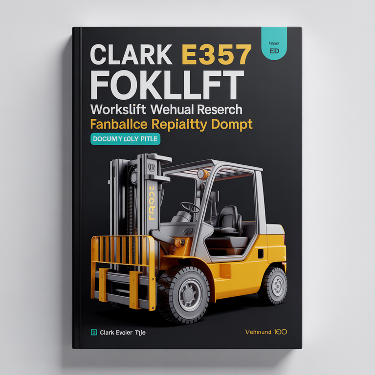 Clark E357 Forklift Workshop Service Repair Manual Download PDF