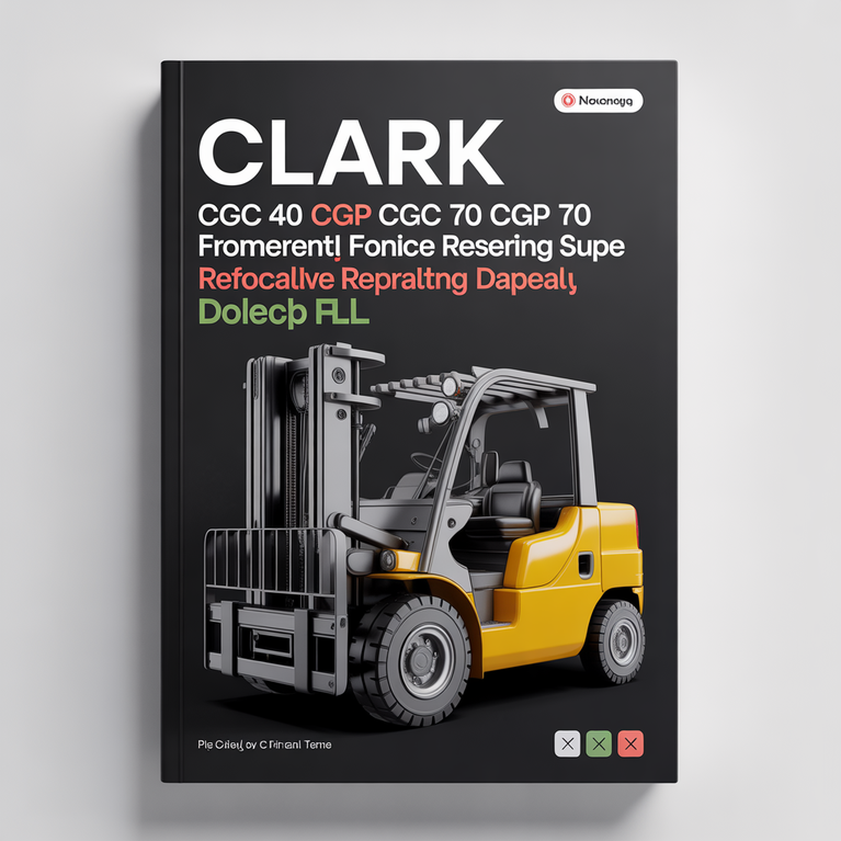 Clark CGC 40 CGC 70 CGP 40 CGP 70 Forklift Workshop Service Repair Manual Download PDF