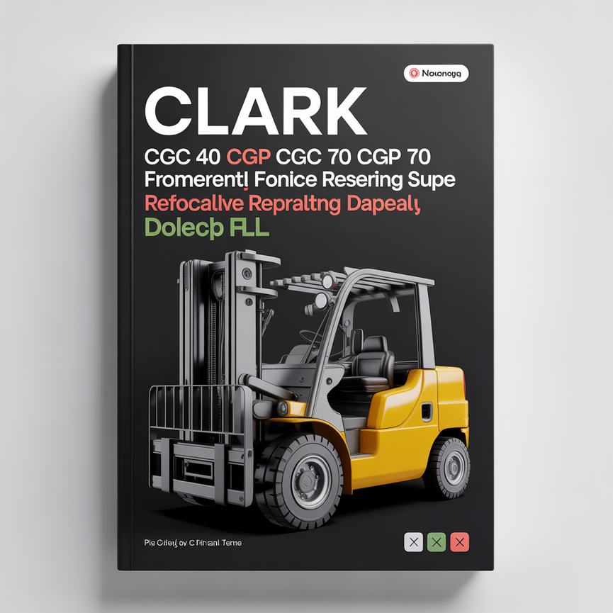 Clark CGC 40 CGC 70 CGP 40 CGP 70 Forklift Workshop Service Repair Manual Download PDF