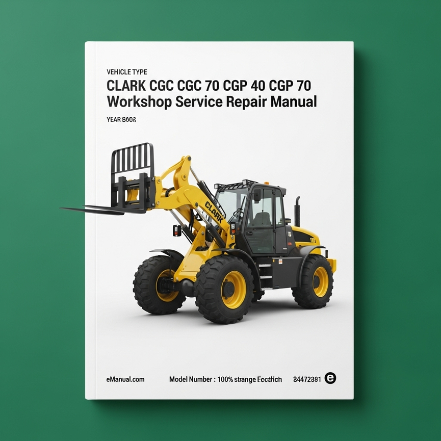 Clark CGC 40 CGC 70 CGP 40 CGP 70 Forklift Workshop Service Repair Manual Download PDF