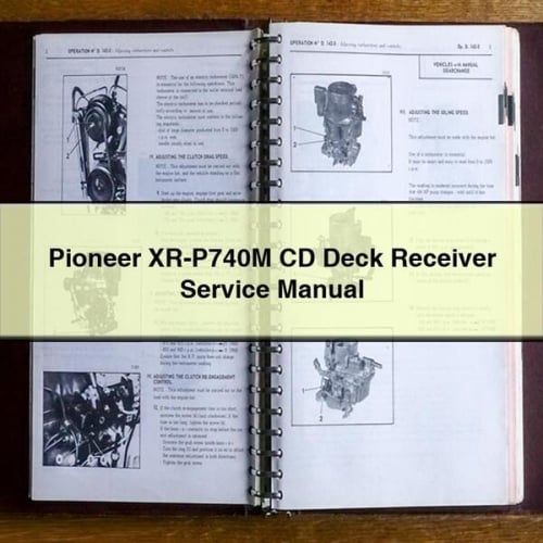 Pioneer XR-P740M CD Deck Receiver Service Manual PDF Download