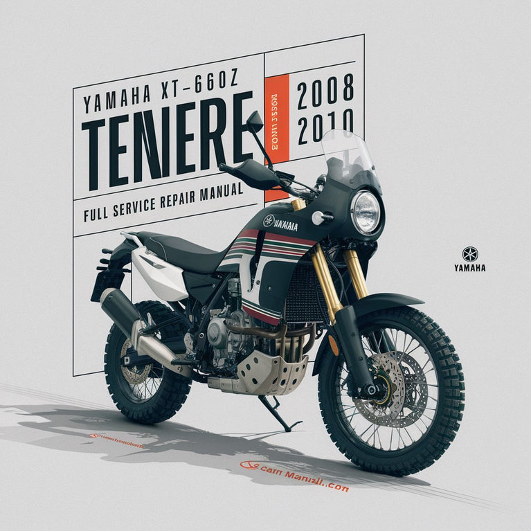 Yamaha Xt-660z Tenere 2008-2010 Manual de reparación de servicio completo Descargar PDF