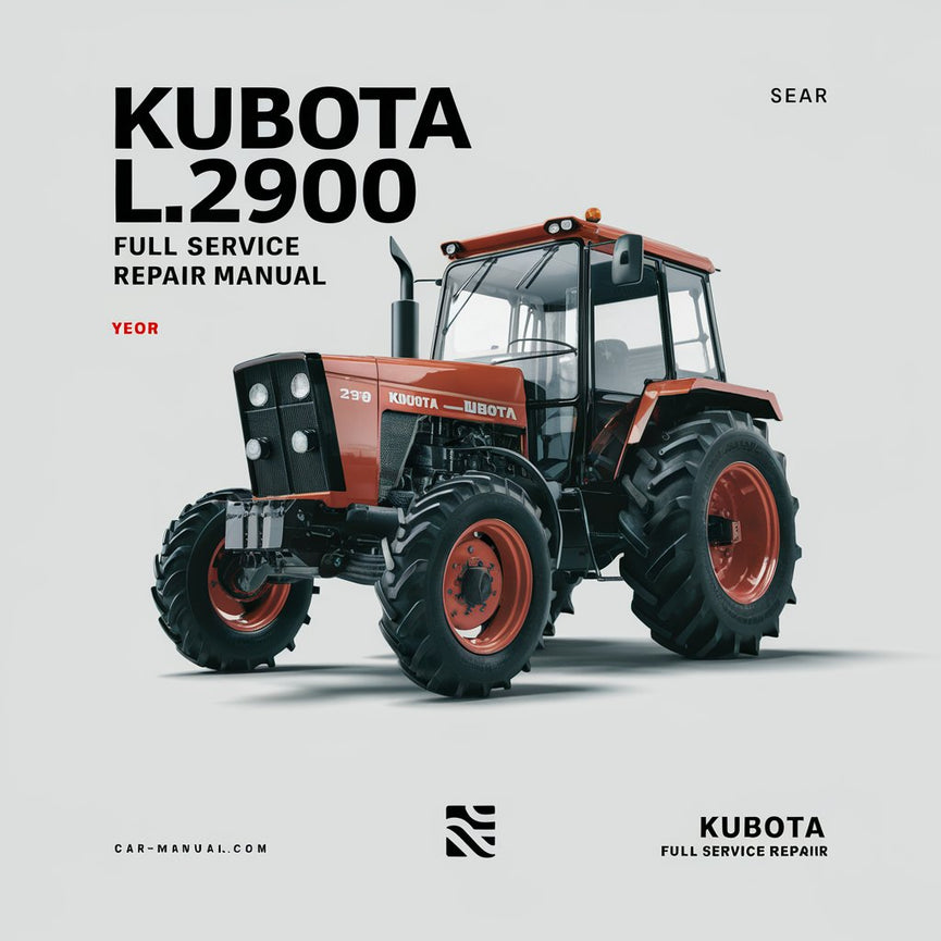 Manual de reparación de servicio completo del tractor Kubota L2900 Descargar PDF