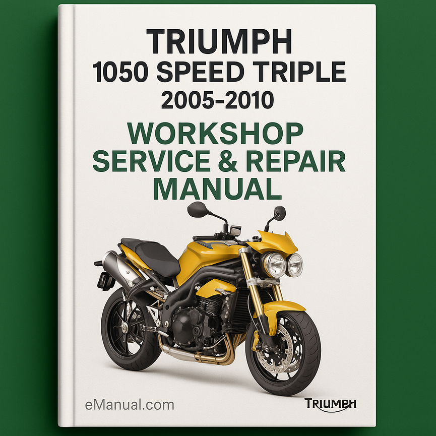 Triumph 1050 Speed Triple 2005-2010 Workshop Service Repair Manual