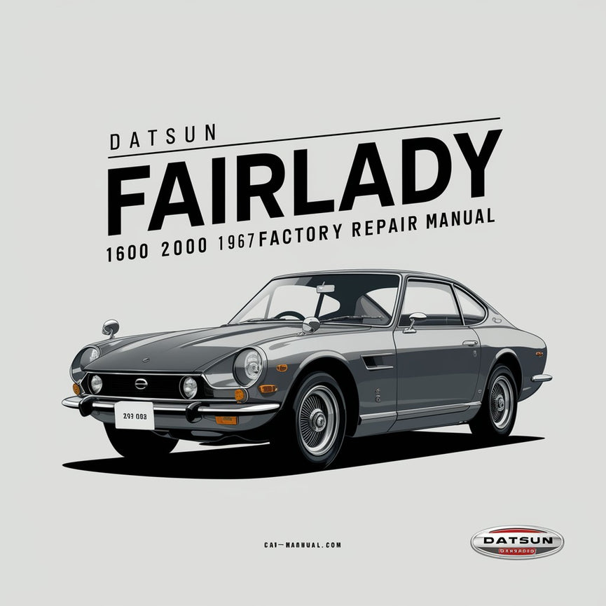 Datsun Fairlady 1600 2000 1967 Factory Service Repair Manual