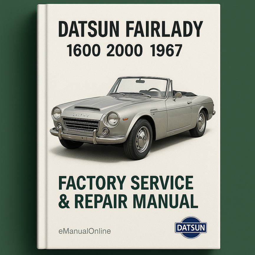 Datsun Fairlady 1600 2000 1967 Factory Service Repair Manual