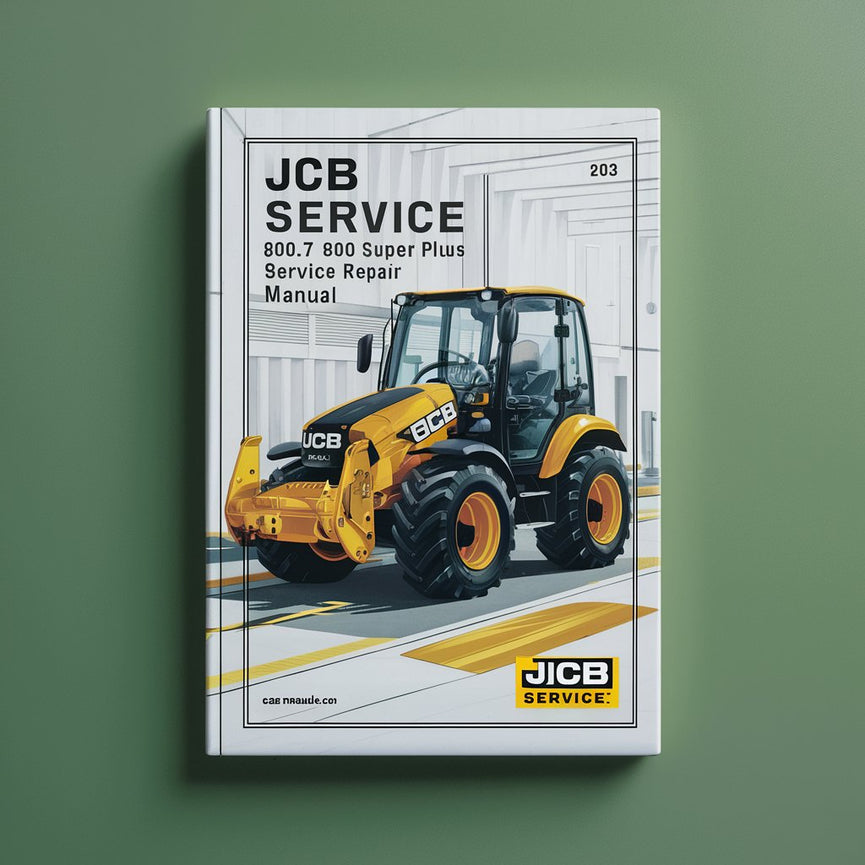 JCB Service 802.7 803 804 Super Plus Mini Excavator Service Repair Manual