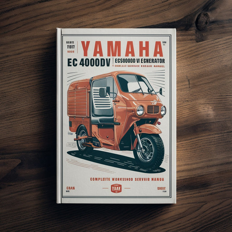 Yamaha EC4000DV EC5000DV DVE Generator Complete Workshop Service Repair Manual