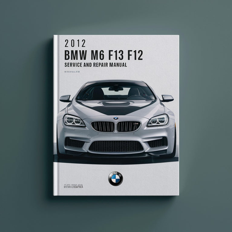 2012 BMW M6 F13 F12 Service and Repair Manual