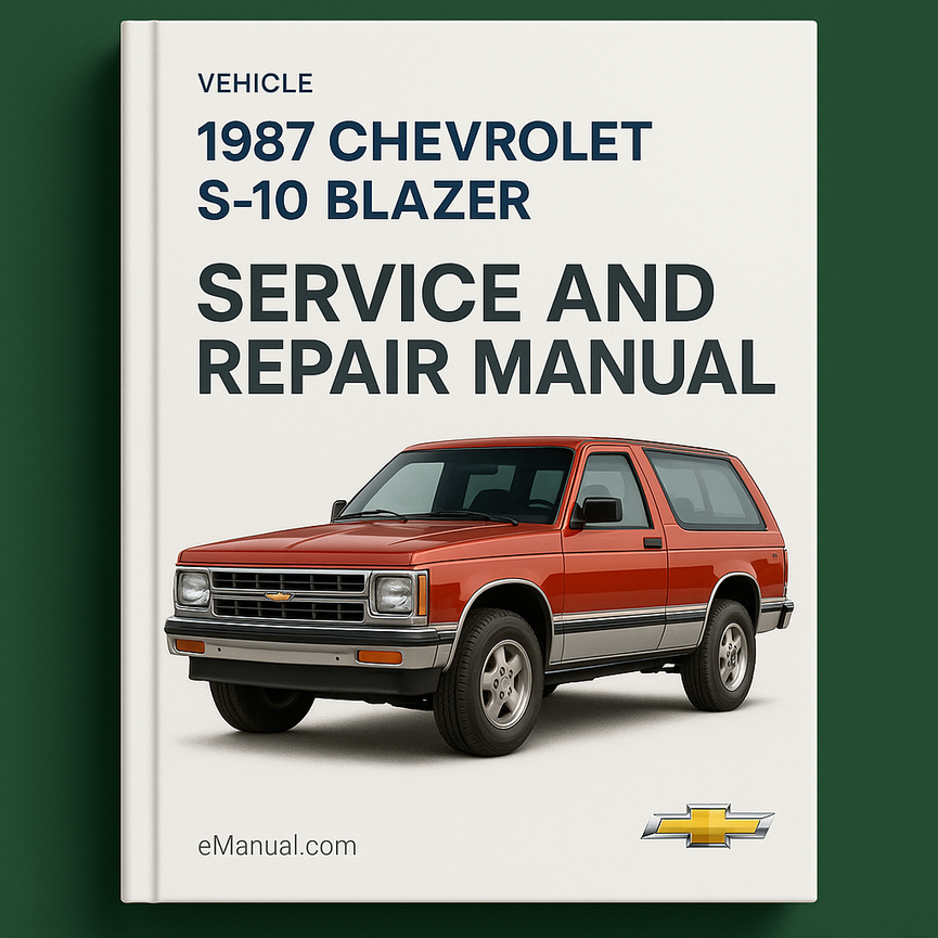 1987 Chevrolet S-10 Blazer Service and Repair Manual