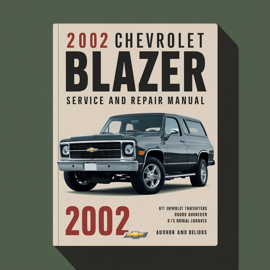 2002 Chevrolet Blazer Service- und Reparaturhandbuch