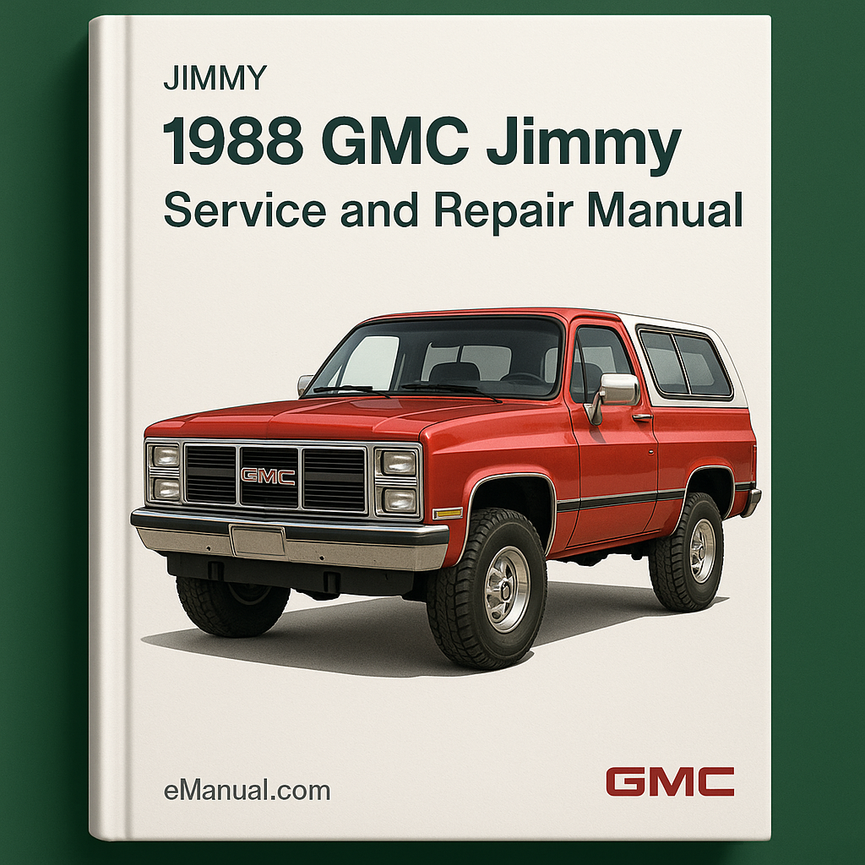 1988 GMC Jimmy Service and Repair Manual