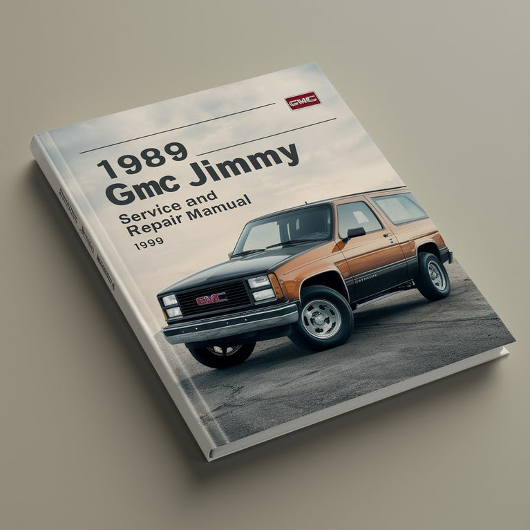 1989 GMC Jimmy Manual de servicio y reparación