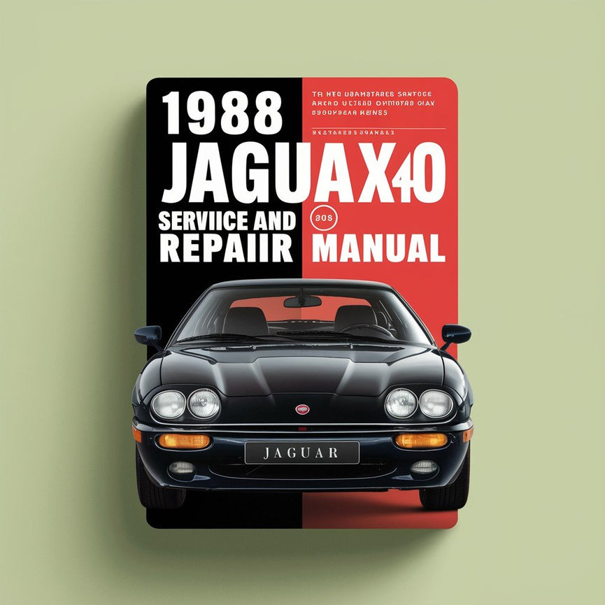 1988 Jaguar XJ40 Service and Repair Manual PDF Download
