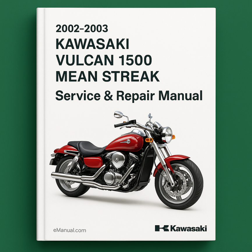 2002-2003 KAWASAKI VULCAN 1500 MEAN STREAK Servicehandbuch PDF-Download