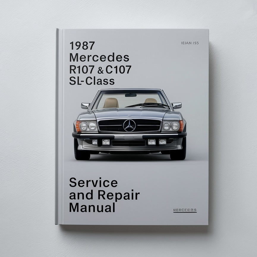 1987 Mercedes R107 y C107 Clase SL Manual de servicio y reparación PDF