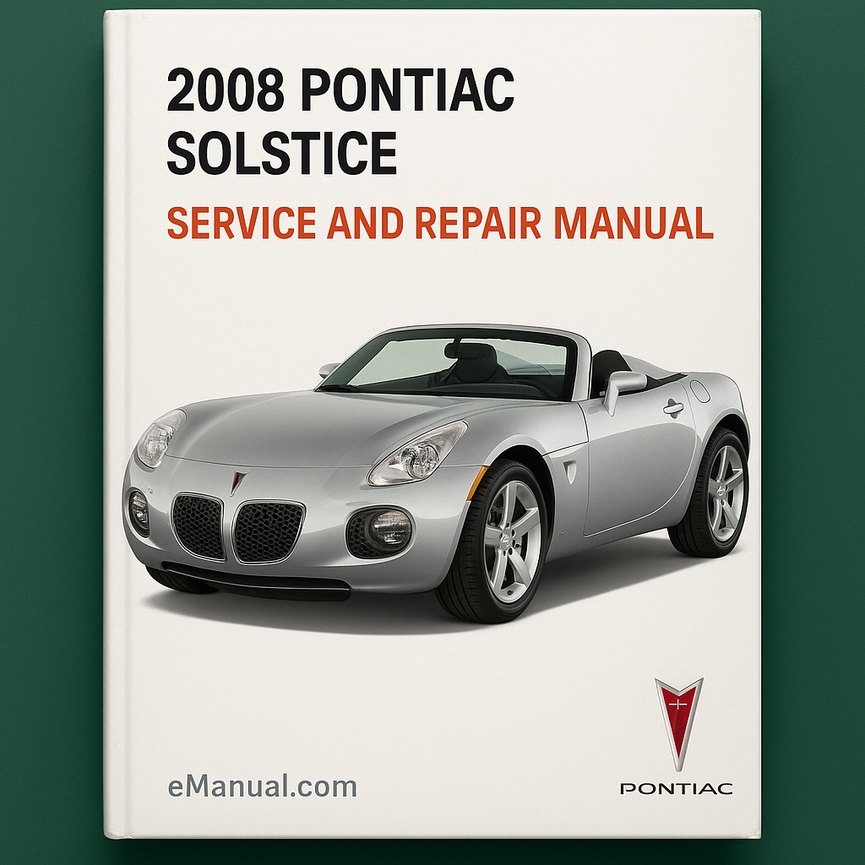 Manual de servicio y reparación del Pontiac Solstice 2008