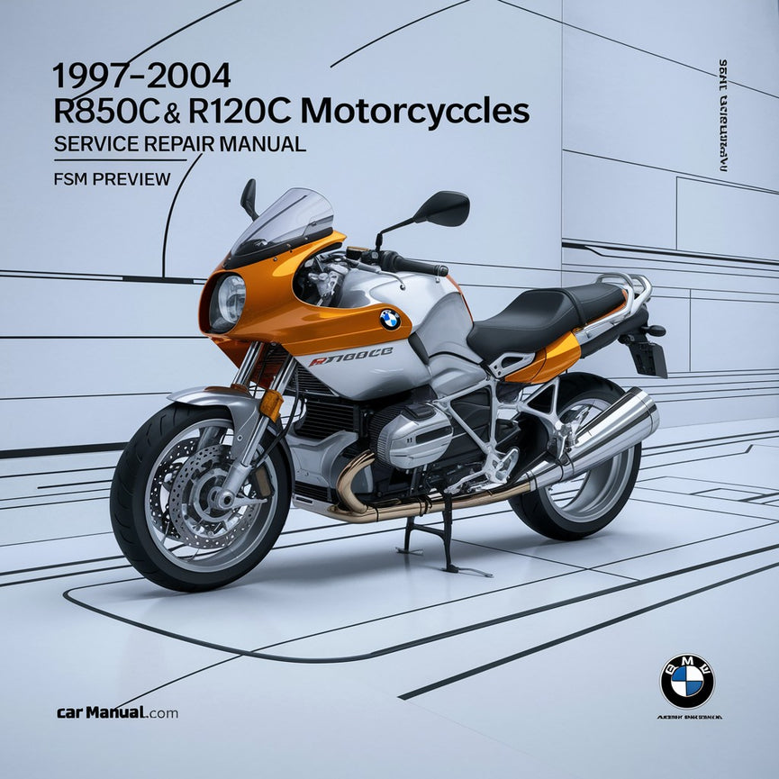 1997-2004 BMW R850C & R1200C Motorcycles Service Repair Manual (FSM  Preview)