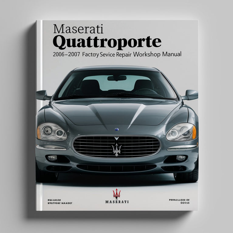 Maserati Quattroporte 2006-2007 Manual de Taller Servicio y Reparación de Fábrica Descargar PDF