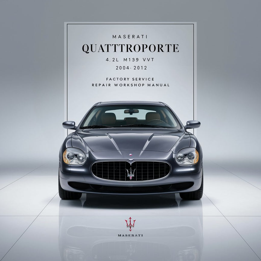 Maserati Quattroporte 4.2L M139 DOHC VVT 2004-2012 Manual de taller de servicio y reparación de fábrica Descargar PDF