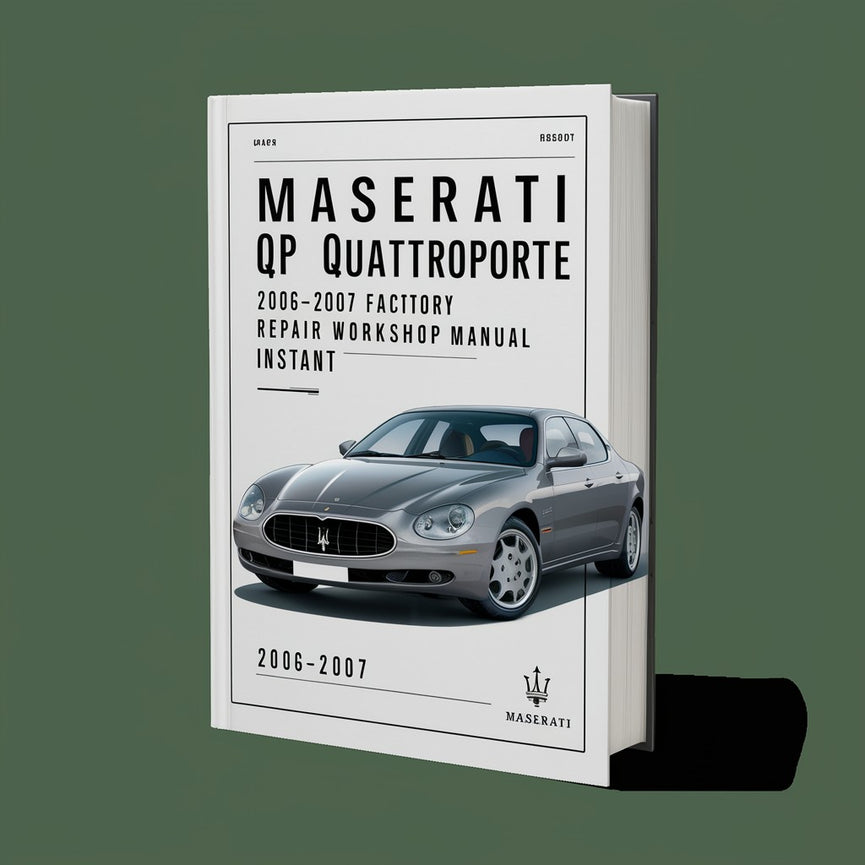 2006-2007 Maserati QP Quattroporte Car Factory Service and Repair Workshop Manual