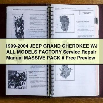 1999-2004 Jeep Grand CHEROKEE WJ All ModelS Factory Service Repair Manual MASSIVE PACK # Free Preview