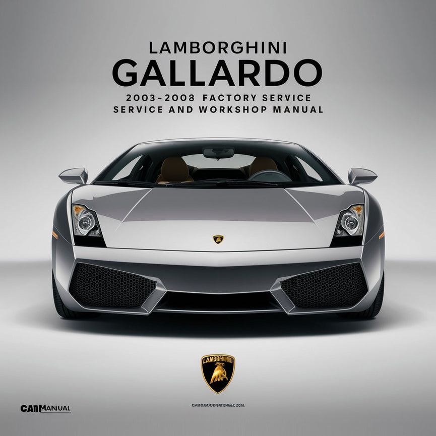 Lamborghini Gallardo 2003-2008 Factory Service and Repair Workshop Manual PDF Download