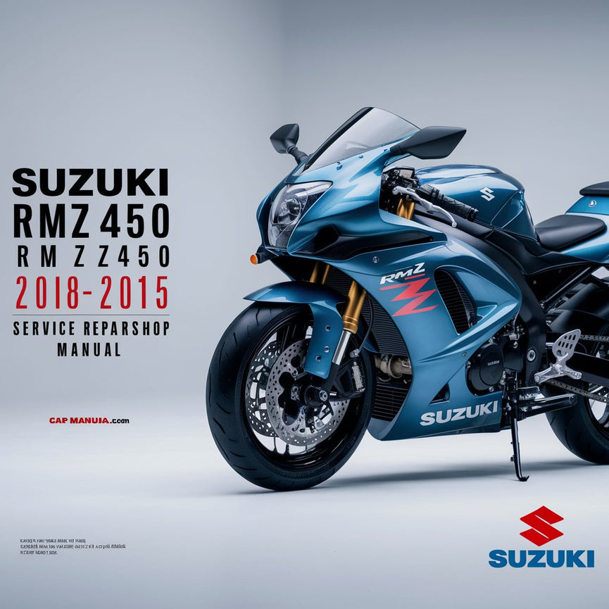 Suzuki RMZ450 RM Z450 2008-2015 Manual Taller Reparación Servicio Descargar PDF