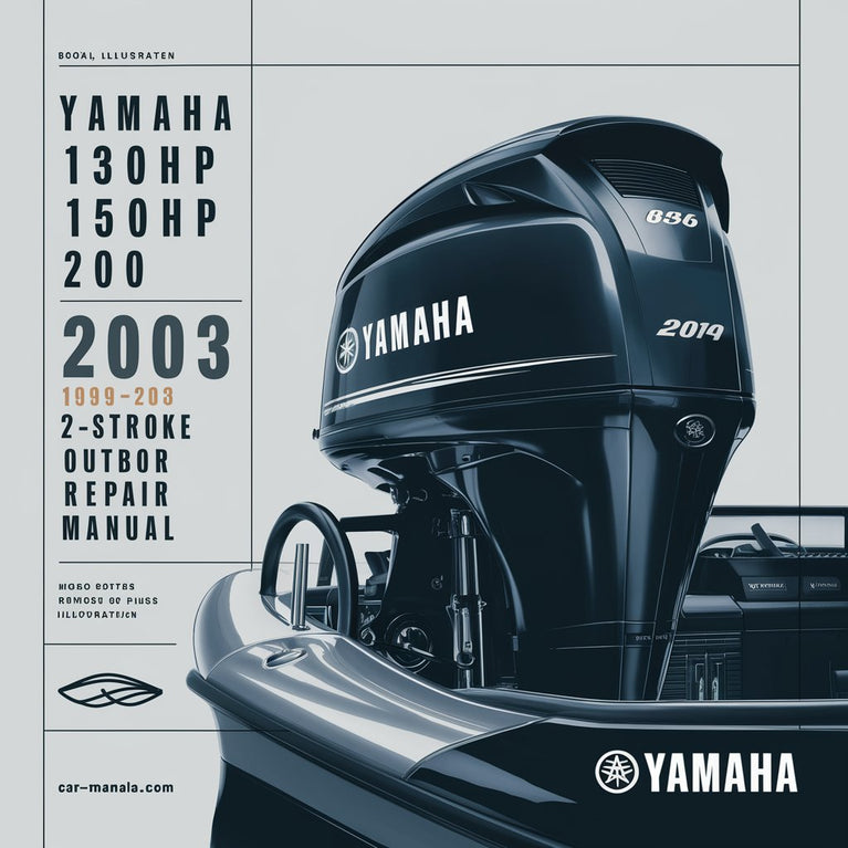 Yamaha 130HP 150HP 200HP 1999-2003 Manual de reparación fueraborda de 2 tiempos Descargar PDF