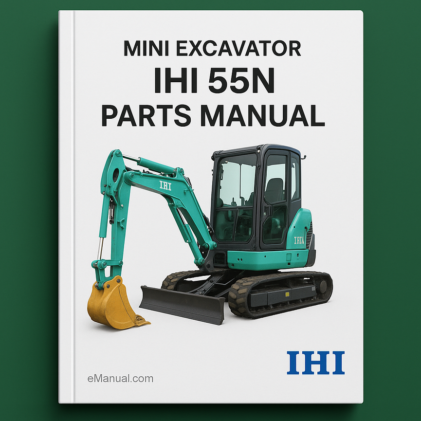 IHI 55N Mini Excavator Parts Manual
