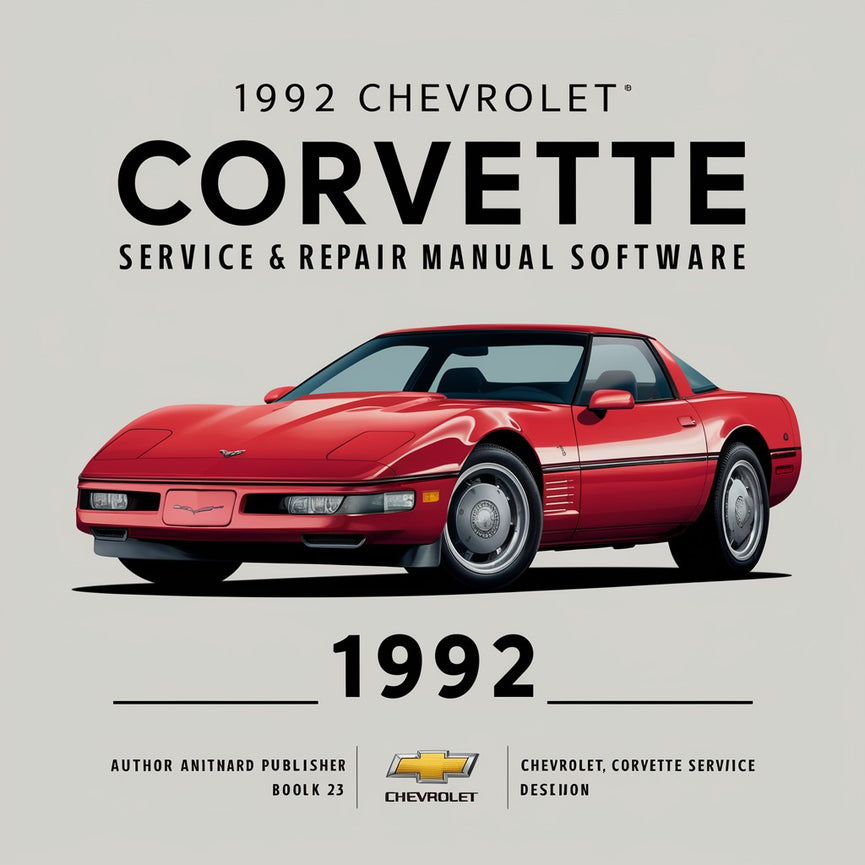 1992 Chevrolet Corvette Manual de servicio y reparación Software Descargar PDF