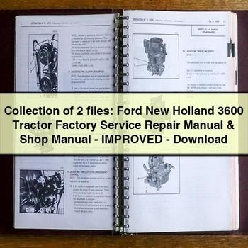 Collection of 2 files Ford New Holland 3600 Tractor Factory Service Repair Manual Shop Manual-Improved-PDF