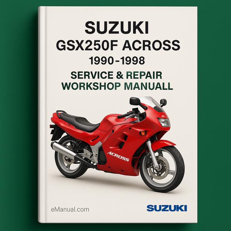 Suzuki GSX250F Across 1990-1998 Service-Reparatur-Werkstatthandbuch PDF-Download