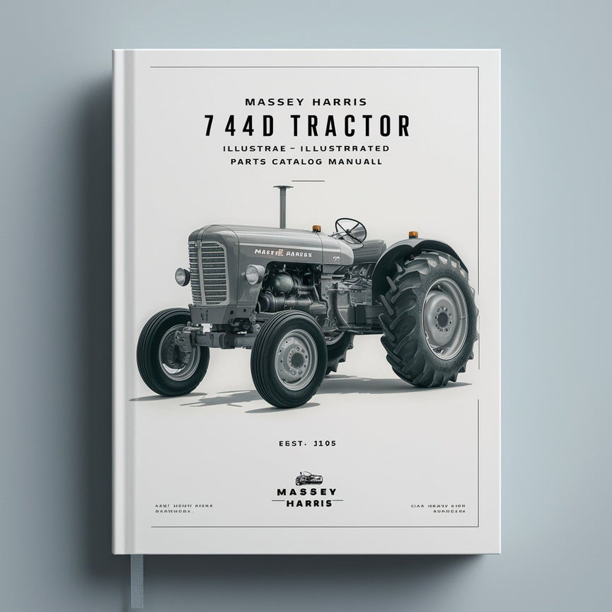 Massey Harris 744D Tractor Illustrated Parts Catalog Manual-Improved-