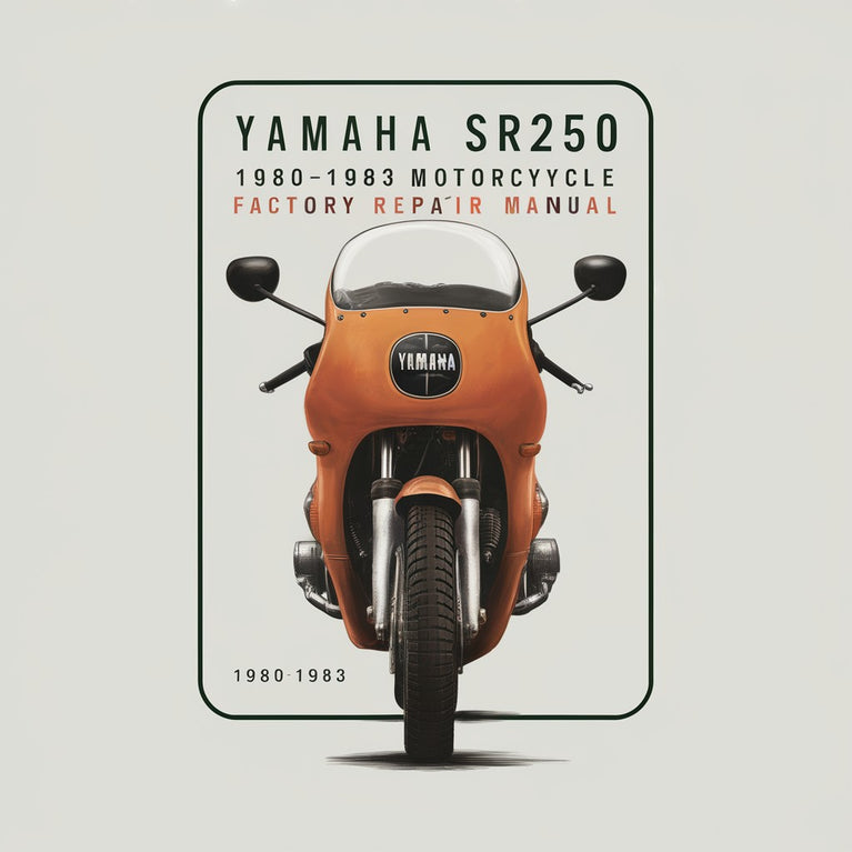 Yamaha SR250 1980-1983 Motorcycle Factory Repair Manual