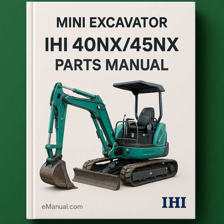 IHI 40 NX/45NX Mini Excavator Parts Manual