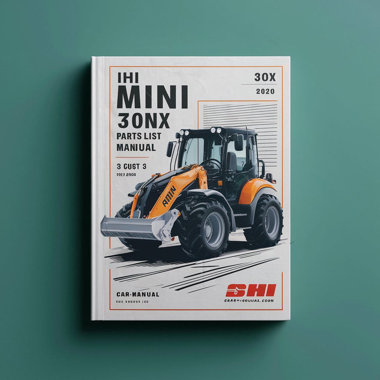 IHI 30NX Mini Excavator Parts List Manual