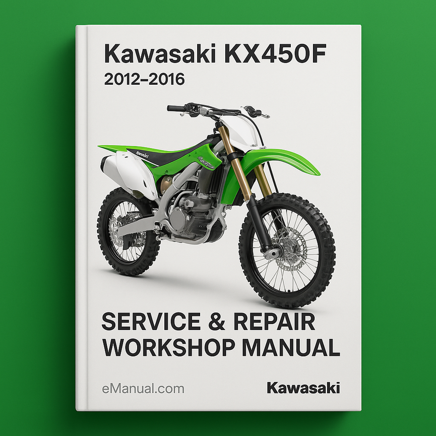 Kawasaki KX450F KX 450F 2012-2016 Manual Taller Reparación Servicio Descargar PDF