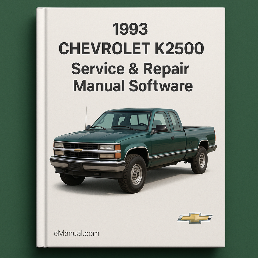 1993 Chevrolet K2500 Service & Repair Manual Software
