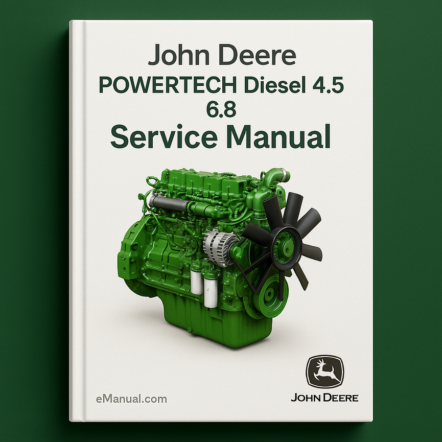 John Deere POWERTECH Diesel 4.5 6.8 Engine Service WorkManual