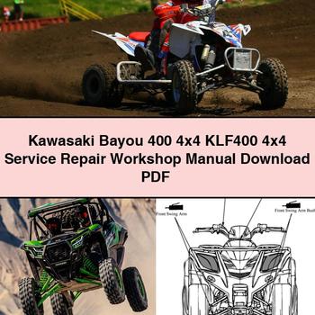 Kawasaki Bayou 400 4x4 KLF400 4x4 Service Repair Workshop Manual