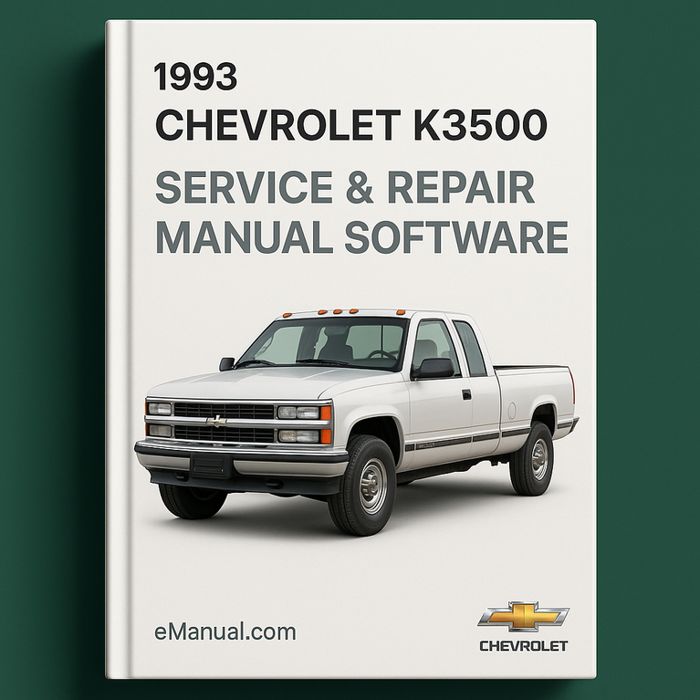 1993 Chevrolet K3500 Service & Repair Manual Software