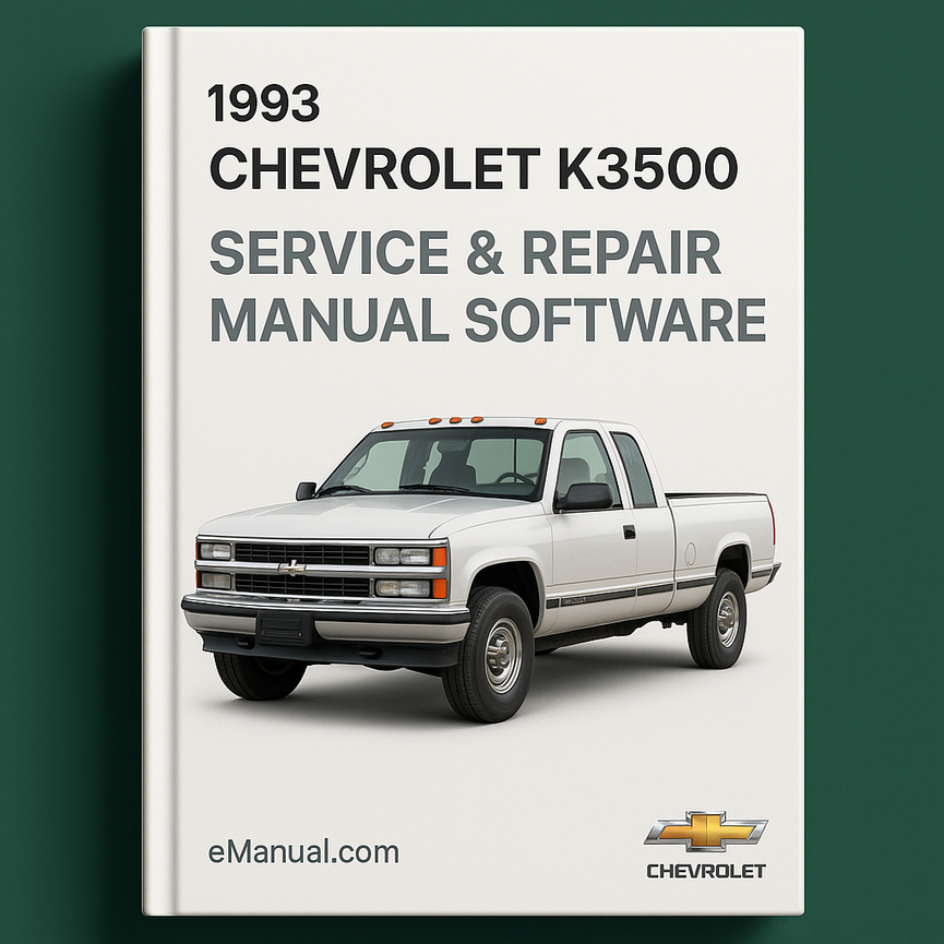 1993 Chevrolet K3500 Service & Repair Manual Software