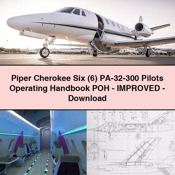 Piper Cherokee Six (6) PA-32-300 Pilots Operating Handbook POH-Improved-