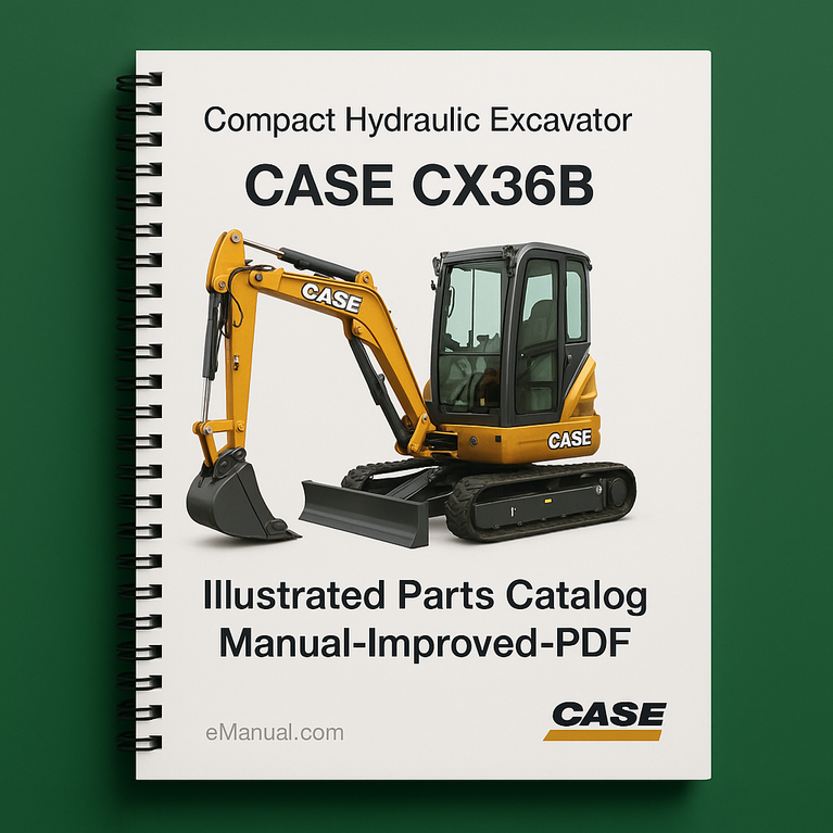 Case CX36B Compact Hydraulic Excavator Illustrated Parts Catalog Manual-Improved-PDF