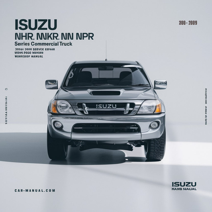 Isuzu NHR NKR NPR NQR NPS Series Commercial Truck 2004-2009 Service Repair Workshop Manual