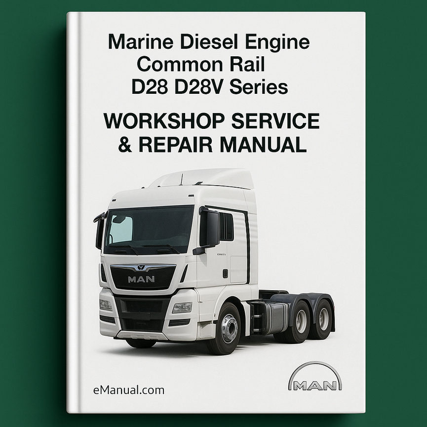 Man Monitoring Diagnostic System Marine Diesel Engine Common Rail D28 D28V Series Workshop Service Repair Manual