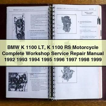 BMW K 1100 LT K 1100 RS Motorcycle Complete Workshop Service Repair Manual 1992 1993 1994 1995 1996 1997 1998 1999